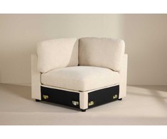Sofa Venture Design Kampinė sofos dalis Salerno 63x63x47 cm smėlio spalvos audinys