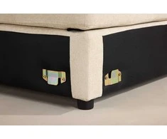 Sofa Venture Design Kampinė sofos dalis Salerno 63x63x47 cm smėlio spalvos audinys