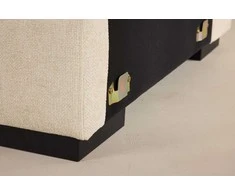 Sofa Venture Design Kėdė be porankių Salerno 87x67 cm smėlio spalvos audinys
