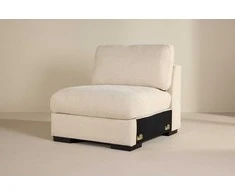 Sofa Venture Design Kėdė be porankių Salerno 87x67 cm smėlio spalvos audinys