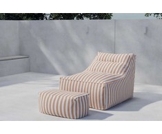 Sofa Venture Design Lounge kėdžių ir pakojų komplektas 90x72x40 cm persikų spalvos Olefinas
