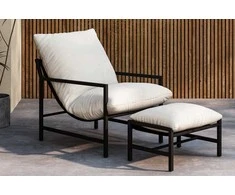 Sofa Venture Design Poilsio kėdė Corso juoda smėlio spalvos