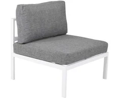 Sofa Venture Design Poilsio modulis, Copacabana vidurinė dalis, 65.5x74x70 cm, Balta