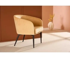 Sofa Venture Design Rankinė kėdė, purvinė, juoda/geltona