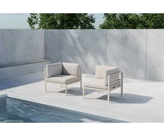 Sofa Venture Design Sofos kampinis modulis, Copacabana, 70x70x30 cm, smėlio spalvos, aliuminis