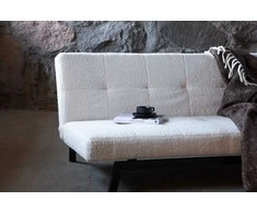 Venture Design Sofos lova, Bodil, 180x55 cm, Balta