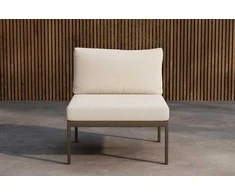 Sofa Venture Design Sofos modulis Copacabana 70x70x30 cm rudas baltas, audinys