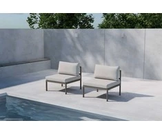 Sofa Venture Design Sofos modulis Copacabana vidurinis 70x70x30 cm ruda smėlio, lauko