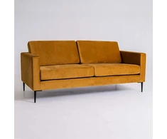Sofa, VERGAN, 88x180 cm, ruda
