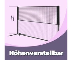 Songmics 400 cm badmintono tinklas, reguliuojamo aukščio, tinklinio tinklas