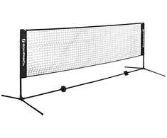 Songmics Badmintono tinklelio rinkinys juodas