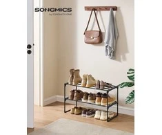 Songmics Batai lentyna 68x30x36.8 cm Juodas metalas