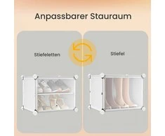 Songmics Batų lentyna su 8 skyreliais ir plieniniu rėmu