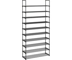 Songmics Batų lentyna, 30x92x194 cm, juoda