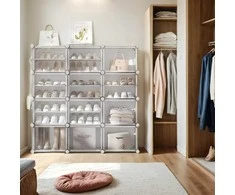 Batų lentyna SONGMICS su 12 skyrių, 32x124,4x124,6 cm