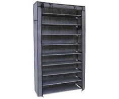 Songmics Batų stovas 84x28x162 cm Pilkas Saugojimas