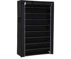 Songmics Batų stovas 85x28x162 cm Juodas