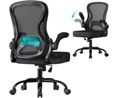 Songmics Biuro kėdė 61.5x58.5x104.5 cm Juoda