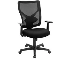 Songmics Biuro kėdė, 68x67x108-115 cm, juoda