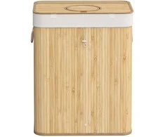 Songmics Bambukinis butelių surinkimo konteineris 120 L