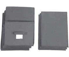 Songmics Dėžučių rinkinys, 40x30x25 cm, pilka