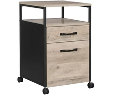 Songmics Dokumentų spintelė 44x42x66 cm Pilkai ruda plieninė
