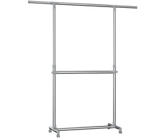 Songmics Drabužių kabykla, 101x49x115 cm, pilka