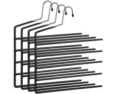 Songmics Drabužių kabykla, 35x32x0,5 cm, juoda, metalas
