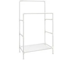 Songmics Drabužių kabykla, 88x44x154 cm, balta