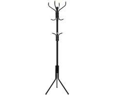 Songmics Drabužių kabykla, metalas, 49x49x182 cm, juoda