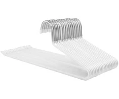 Songmics Drabužių pakabos 38x13 cm baltos, metalinės