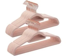 Songmics Drabužių pakabos, 42.7x22x0.6 cm, rožinė