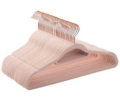 Songmics Drabužių pakabos, 42.7x22x0.6 cm, rožinė