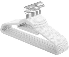 Songmics Drabužių pakabos, 42.7x22x0.6 cm, balta
