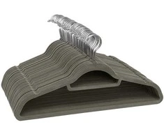 Songmics Drabužių pakabos, 42.7x22x0.6 cm, pilka