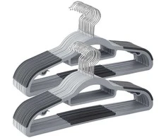Songmics Drabužių pakabos, 42x21.5x0.5 cm, pilka