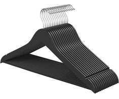 Songmics Drabužių pakabos 43x21 cm Juodojo beržo mediena