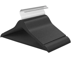 Songmics Drabužių pakabos 43x21 cm Juodojo beržo mediena