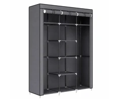 Songmics Audinių spinta 150 x 175 cm pilka