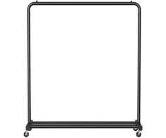 Songmics Drabužių stovas 38x110x141,5 cm Juodas plienas