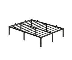Songmics Dvivietės lovos rėmas su daiktų laikymo dėže po lova, 140 x 190 cm, juodas
