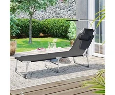 Songmics Gultas gultas, 53x193x29,5 cm, juoda