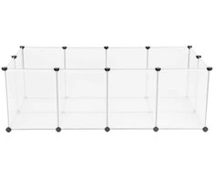 Songmics Gyvūnų maniežas, 143x73x46 cm, balta