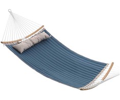 Songmics Hamakas, 200x140 cm, mėlyna ir smėlio spalvos