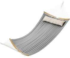 Songmics Hamakas 200x140 cm Smėlio spalvos, Oksfordo audinys