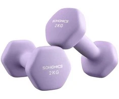 Songmics Hantelių rinkinys, 16x8 cm, oranžinė