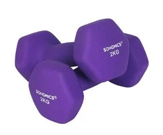 Songmics Hantelių rinkinys, 16x8x7.5 cm, violetinė