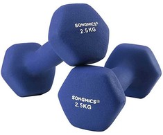 Songmics Hantelių rinkinys, 18x8.5x8 cm, mėlyna