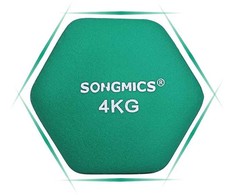 Songmics Hantelių rinkinys, 20.5x9.5x9 cm, žalia