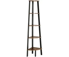 Songmics Kampinė lentyna 37.2x37.2x159 cm Chaki plienas